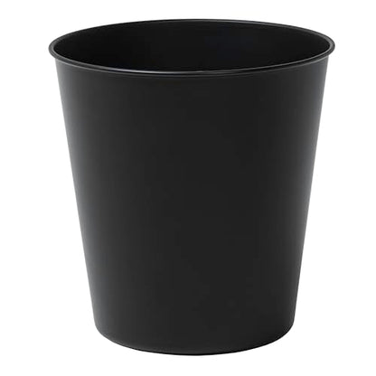 happimess Nolan 2 Gal Smooth Steel Wastebasket, Matte Black | 10" Height, Lidless Open Top, Fingerprint Resistant, Powder Coated Finish, Small Space Design - color: Matte Black, size: Set of 1
