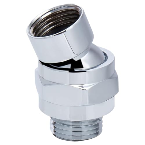 Adjustable Showerhead Connector Brass Shower Connector Balls Joint Replacement Shower Arm Extension Shower Connector