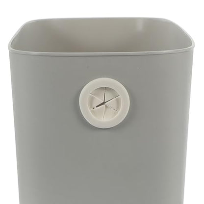 Ipetboom Narrow Space Trash Can for Bathroom Kitchen Bedroom Office Lightweight Material Capacity Garbage Bin with Smooth Surface Easy to Clean Space-Saving Design for Tight Corners and