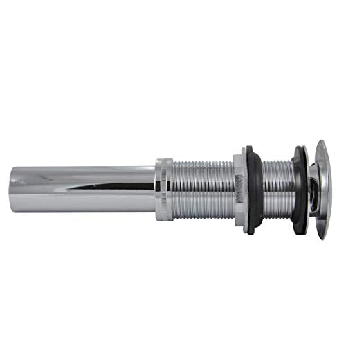 Danco 89461A Decorative Push-Button Sink Drain without overflow, Chrome - color: Chrome, style: without Overflow