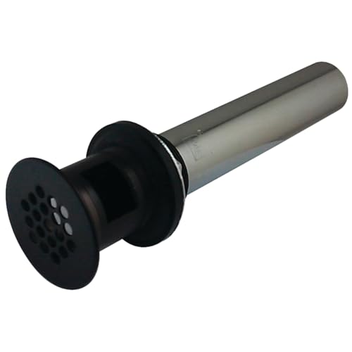 Elements of Design Kingston Brass KB5005 Fauceture Grid Drain with Overflow Hole, 1-1/4 inch by 6-inch, 17 gauge, 1.25, Oil Rubbed Bronze | Easy installation save you time and effort; Mounting hardware included; Premium color finish resist tarnishing and