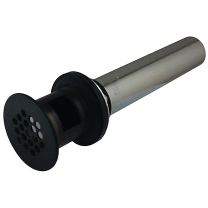 Elements of Design Kingston Brass KB5005 Fauceture Grid Drain with Overflow Hole, 1-1/4 inch by 6-inch, 17 gauge, 1.25, Oil Rubbed Bronze | Easy installation save you time and effort; Mounting hardware included; Premium color finish resist tarnishing and
