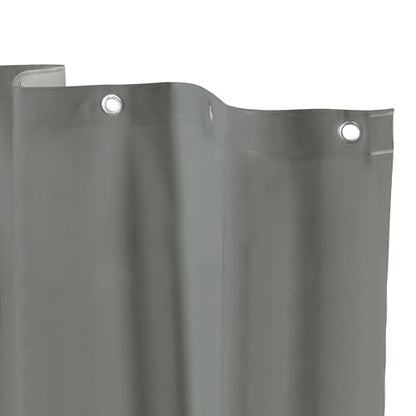 Kenney KN41439 Medium Weight 5 Gauge Waterproof PEVA Shower Curtain Liner with Rust-Resistant Metal Grommets and Weighted Magnetic Hem for Bathroom, 70" W x 72" H, Gray, 1-Pack - color: Grey, size: 70"W x 72"L (Pack of 1)