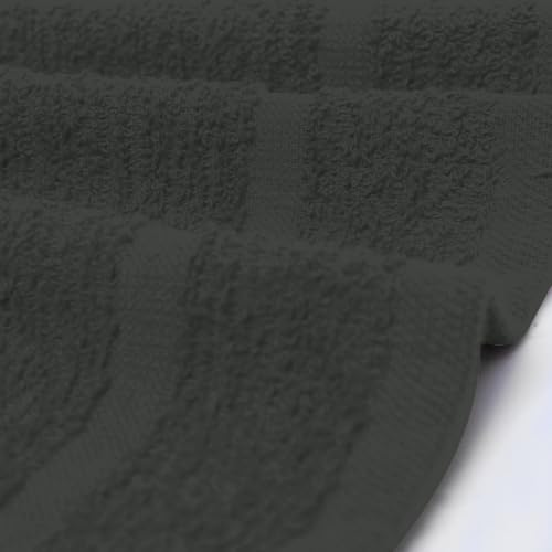 Avalon Towels Gray Washcloths Bulk Pack of 36 (12x12 inches) - 100% Cotton Washcloths & Face Towels - Highly Absorbent & Soft Wash Cloths for Showering, Wash Rags for Body & Face Cloths - color: Grey