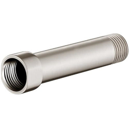 BRIGHT SHOWERS Shower Arm Extender for Rain and Handheld Shower Head, 4 Inch Shower Head Extension Arm, Shower Pipe Extension for Extending or Lowering Showerhead, Brushed Nickel - color: Brushed Nickel, style: 4 Inch Extension