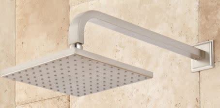Signature Hardware 421821 Ryle Thermostatic Shower System with Hand Shower and 3 Body Sprays - Rough In Included - Brushed Nickel - color: Brushed Nickel