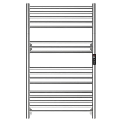 Heated Towel Rack Foldable Smart Dual-Zone APP No-Drill Brushed CA3 - color: Brushed, size: Ultra-17Bar H35.43 x W21.65