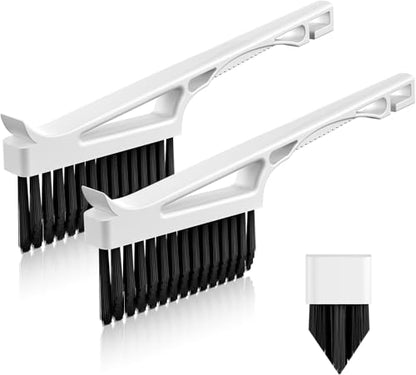CLEANGOR Grout Cleaner Brush V Shape, Stiff Grout Cleaning Brushes for Tile | Floor Magic Brush, Bathroom Accessory, Cleaning Tools, Grout Scrub Brush Set for Shower, Bathroom, Kitchen, Household Use