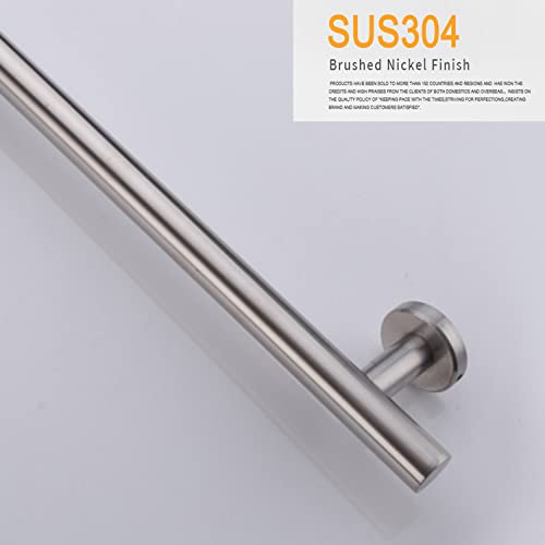 Brushed Nickel Shower Slide Bar, Bathroom Shower Slide Bar with Adjustable Handheld Shower Holder, Stainless Steel Slide Slide Bar Wall Mount Sliding Bar - color: Brushed Nickel