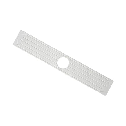 Diatomite Super Absorbent Kitchen Bath Mat Fast Drying Nonslip Pad for Sinks Waterproof Countertop Absorber - color: White