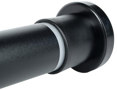 Black Shower Curtain Rod 31 to 80 Inch,Adjustable Heavy Duty Spring Tension Shower Rod,Telescoping Rod,No Drilling - color: Black, size: 31 to 80