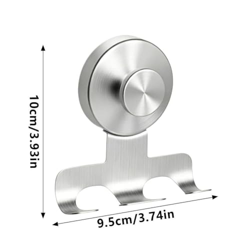 Suction Cup Razor Holder, Stainless Steel Wall Mount Hooks, Heavy-Duty No-Drill Shower Hooks for Razor,Towel,Loofah, Shaver Holder (Gold 2 Pcs) - color: Gold