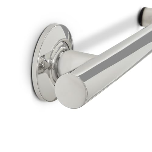 Seachrome Bathroom Grab Bar, 38 inch Stainless Steel, Right Handed Zuma Bar, 1 1/4 inch Diameter, Handicap Grab Bar, Safety Rail, Polished Stainless (Model: GWR-3638-QCR-PS) - color: Polished Stainless, style: Right-Hand