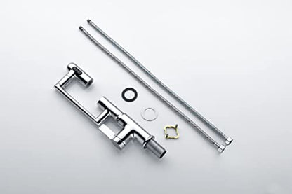 Rotatable Bathroom Faucet with Temperature Display in Fahrenheit (Batteries-Free), 3 Water Modes, Chrome, BF2204-1 - color: Chrome