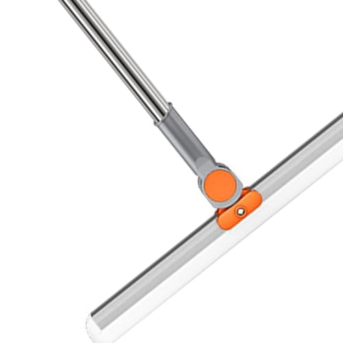 Floor Squeegee, Fast Cleansing Floor Squeegee Broom, Multifunction Long Telescopic Handle Floor Squeegee Scrubber, Floor Squeegee Broom for Shower Bathroom Window