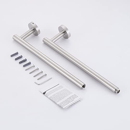 KES 23.2-Inch Towel Bar for Bathroom, Bath Towel Rack Towel Holder | Wall Mount SUS304 Stainless Steel Brushed Finish, Total Length 25.5 Inch, A2000S65B-2 - color: Brushed Grey, size: 25.5 Inch