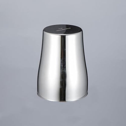 PRETYZOOM Stainless Steel Toothbrush Cup 500ml Silver Metal Bathroom Cup with Smooth Surface and Stackable Design for Celebrating Christmas and Birthdays