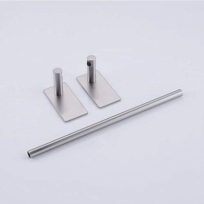 KES 12-Inch Self Adhesive Single Towel Bar Towel Hanger Wall Mount No Drill Bathroom Lavatory SUS304 Stainless Steel Brushed Finish, A7000S30-2 - color: Grey (Brushed Finish), size: 12 Inch
