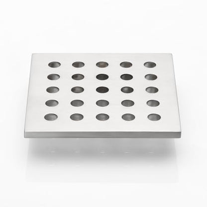 3.75 Inch Square Shower Drain Cover 95MM Floor Drain Grate (Brushed Nickel) - color: Brushed Nickel