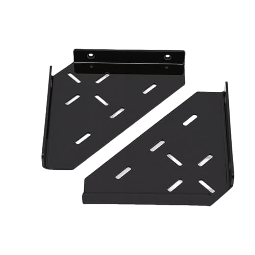 Brrnoo Shower Corner Shelf Matte Black Acrylic Wall Mounted Floating Shelf for Bathroom Kitchen Organizer Storage Space Saver Durable Rustproof Modern Stylish Design