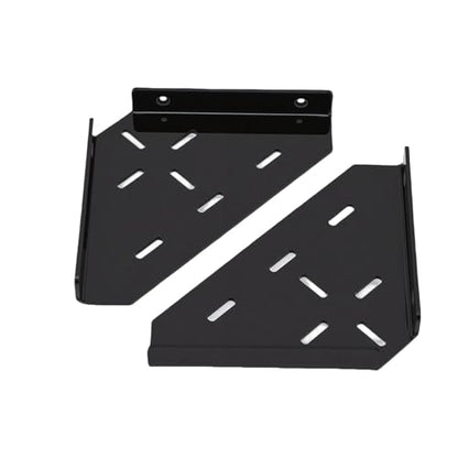 Brrnoo Shower Corner Shelf Matte Black Acrylic Wall Mounted Floating Shelf for Bathroom Kitchen Organizer Storage Space Saver Durable Rustproof Modern Stylish Design