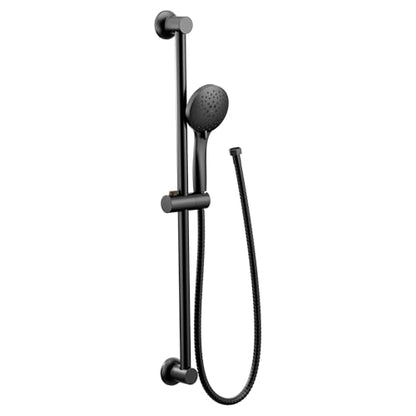 Moen Eco Performance 5 Funtion Handheld Showerhead, 30 Inch Slide Bar and 69 Inch Hose, 3558EPBL - color: Matte Black