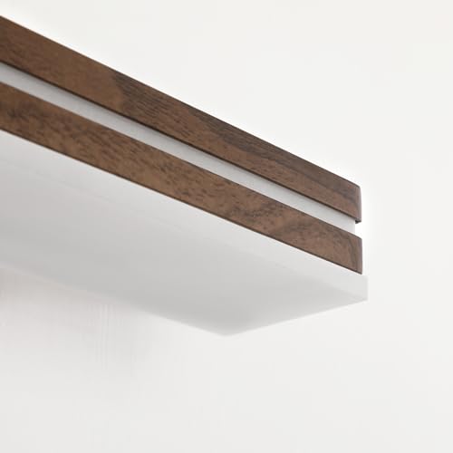 SineRise 32-Inch LED Modern Bathroom Vanity Light Bar, Brown Modern Acrylic Bathroom Wall Lighting Fixtures Over Mirror (Cool White 6000K) - color: Brown-Cool White, size: 32-Inch