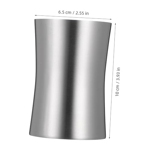 Ipetboom Stainless Steel Travel Toothbrush Cup with Waist Design Versatile Bathroom Tumbler for Gargle Water Wine and Toothbrush Holder Practical Multi Use Wash Cup for Home and Travel