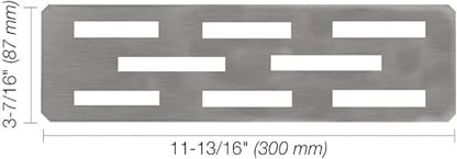 Shower Niche Shelf for 12 Inch Tile Prefab Niches, Fits 1/8 inch Grout Lines, Brushed 304 Stainless Steel