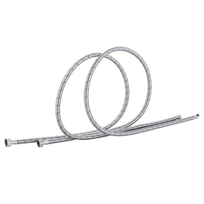 72'' Length Faucet Supply Line, Stainless Steel Braided cUPC Sink Hose with G1/2" FIP x 3/8" Compression Supply Hose for Sink Faucet Bathroom Kitchen Faucet Connector Water Supply Line 2 PCS - size: 72 Inch