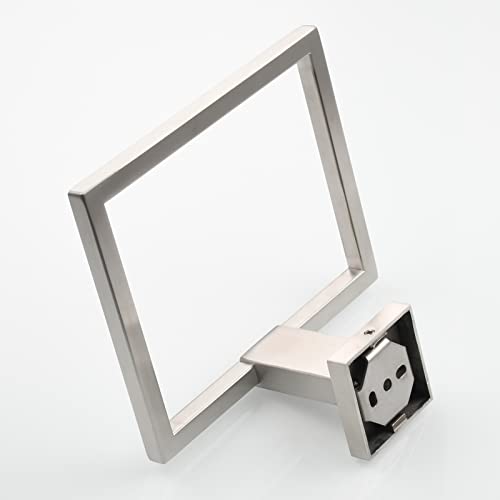 Stainless Steel Square Towel Ring Brushed Nickel Hand Towel Holder for Bathroom Wall Mount, SBH239NA - color: Brushed Nickel