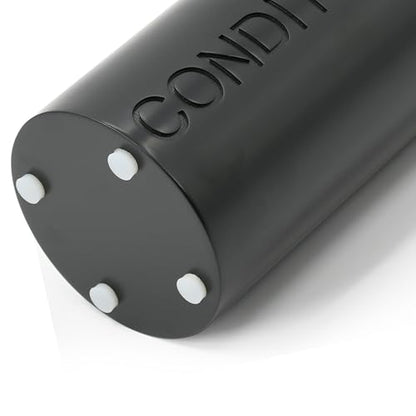 Matte Black Conditioner Dispenser Luxurious Refillable Pump Bottle with Black Resin Pump and Embossed Text, Durable Design for Bathroom and Shower - color: Conditioner Black