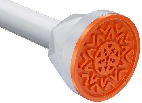 TITGIPE White Shower Curtain Rod 32-80 inch, Adjustable shower rods for bathroom, Stainless Steel, Never Rust, No Drill - color: white, size: 32-80 inches