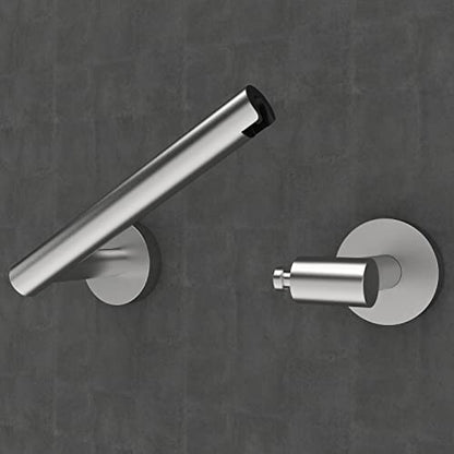 RARXTR Brushed 2 Pack Toilet Paper Holder SUS304 Stainless Steel Double Post Pivoting Toilet Paper Roll Holder Wall Mounted Toilet Tissue Holder for Commercial Bathroom RV - color: Brushed Nickel, size: Wall Mount 2 Pack