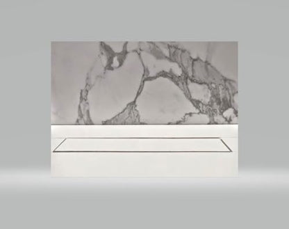 SereneDrains 304 Stainless Steel 16 Inch Invisible Tile in Shower Drain Kit Linear Shower Drains for Tile Floor Long Hair Catcher Strainer Grate Cover Bathroom (16 Inch) - size: 16 Inch