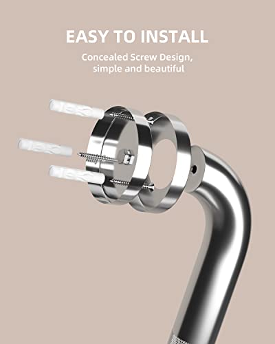 20 Inch Anti Slip Shower Grab Bar, MunzongBrushed Nickel Grab Rails | Stainless Steel Bathroom Grab Bar Brushed Nickel Knurled Bathroom Balance Bar Safety Hand Rail Support Handicap Elderly - color: Satin Brushed Nickel, size: 20 Inch-2 Pack