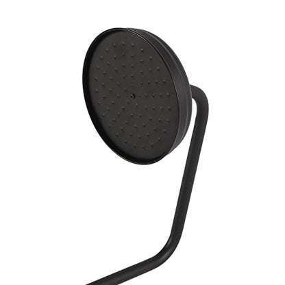 Matte Black Exposed Shower Faucet Kit, 8 Inch Rain Shower with Handheld Spray Double Knobs, Wall Mount Rainfall Shower Head, Bathtub & Shower Trim Systems for Bathrooms in Homes