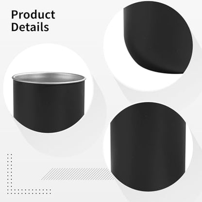 350Ml Metal Bathroom Cups, Black Matte Finish, Quality Easy to Clean, Modern Cylindrical Design, 3 Pcs Stainless Steel Mouthwash Cups for Bathroom