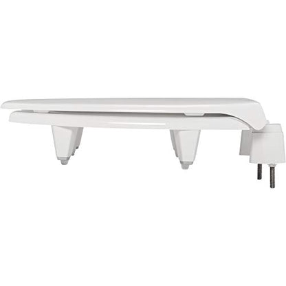 BEMIS 3L2150T 000 Medic-Aid 3" Lift Raised Open Front Plastic Toilet Seat with Cover, ELONGATED, Long Lasting Solid Plastic, White - style: Open Front Seat with Cover - 3-Inch Lift