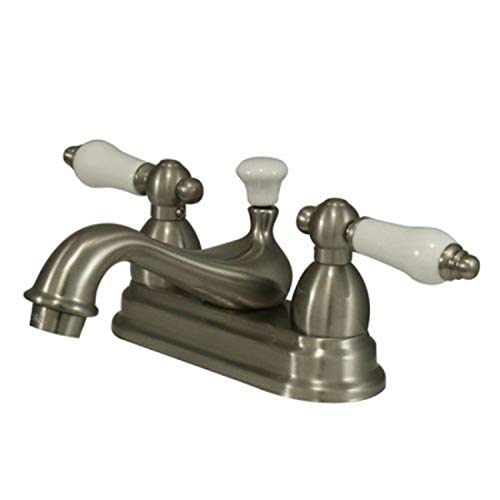 Kingston KS3608PL 4" Centerset Bathroom Faucet, Brushed Nickel - color: Polished Chrome