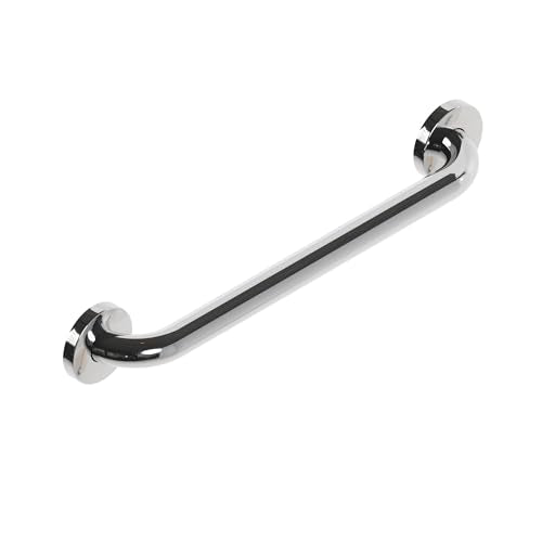 HEALTHCRAFT Easy Mount Grab Bar 18", ADA Stainless Rail - Polished Chrome | Concealed screws, clean install, compatible with Easy Mount Anchor - color: Chrome, size: 18" Inch