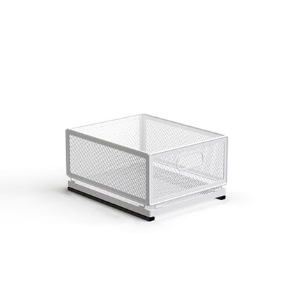 Pull Out Cabinet Organizer, Slide Out Drawers Fixed with Adhesive Nano Film, Pantry Shelves Sliding Drawer Storage Organization for Kitchen/Bathroom/Bedroom (11.8*9.4*6.1inch/30*24*15.5cm) - size: 11.8*9.4*6.1inch/30*24*15.5cm