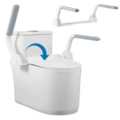 Toilet Safety Rails for Seniors (396 lbs), Adjustable Toilet Handle, Easy Installation and Frame with Arms for The Elderly and Disabled, Pregnant Women or Mobility Issues