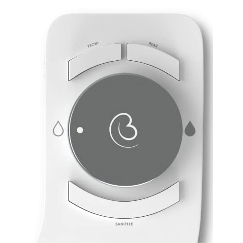 Revolution Plus (Warm Water). Bidet Attachment for toilet. Luxury design, Bathroom bidet sprayer for toilet, non electric, dual nozzle, feminine wash, self cleaning. Tokyo Platinum.