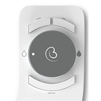 Revolution Plus (Warm Water). Bidet Attachment for toilet. Luxury design, Bathroom bidet sprayer for toilet, non electric, dual nozzle, feminine wash, self cleaning. Tokyo Platinum.