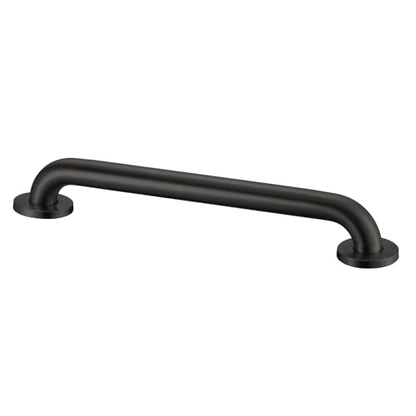 Stardrix 18-Inch ADA Compliant Grab Bar, 1.5" Diameter, Concealed Mounting Flanges, Handicap Friendly, Commercial & Residential Bathrooms, Matte Black Stainless Steel - color: Matte Black, size: 18"