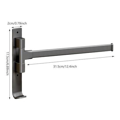 180° Swivel Towel Rack, Thicken 1-4 Arm Towel Bar, No Drill Towel Rack, Space Saving Wall Mounted Towel Holder with Hook, Swing Out Towel Hanger for Bathroom Kitchen Use (1 Arm) - color: 1 Arm