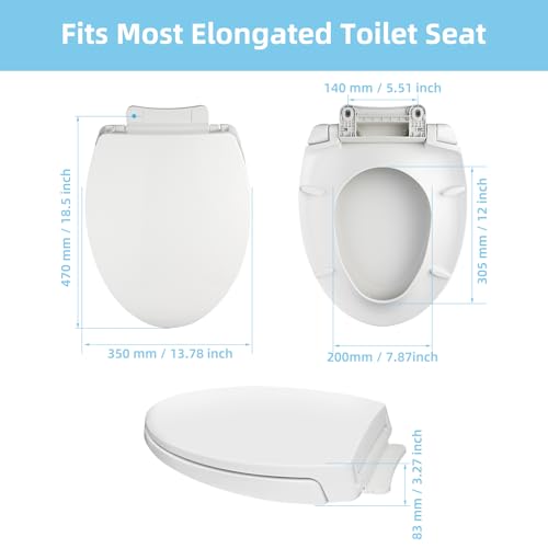 SS114 Toilet Seat Replacement Compatible with TOTO, Elongated Soft Close | Toilet Seat for SS154/SS204/SS214/SS224, Transitional Heavy Duty Oval Toilet Seats, 2-Pack Toilet Bolts and Nuts, White - style: Heavy Duty Elongated