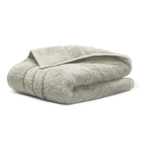 Cariloha Bamboo Viscose Hand Towels – 16x30 Plush Quick Dry Towels – Turkish Cotton & Bamboo Viscose Blend – Luxury Hotel Hand Towel – Odor Resistant – Harbor Gray