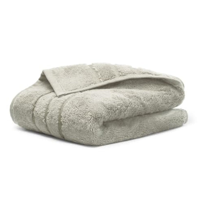 Cariloha Bamboo Viscose Hand Towels – 16x30 Plush Quick Dry Towels – Turkish Cotton & Bamboo Viscose Blend – Luxury Hotel Hand Towel – Odor Resistant – Harbor Gray